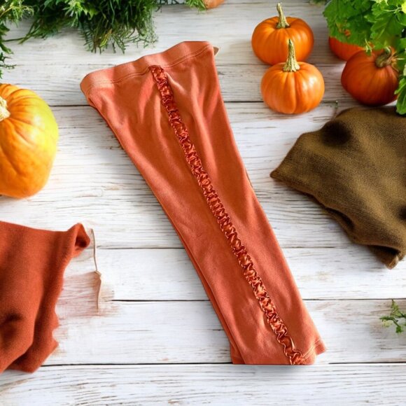 VINTAGE "Harvest Leaves" Line GYMBOREE set 5T Velour Cotton Ribbons - Picture 3 of 16